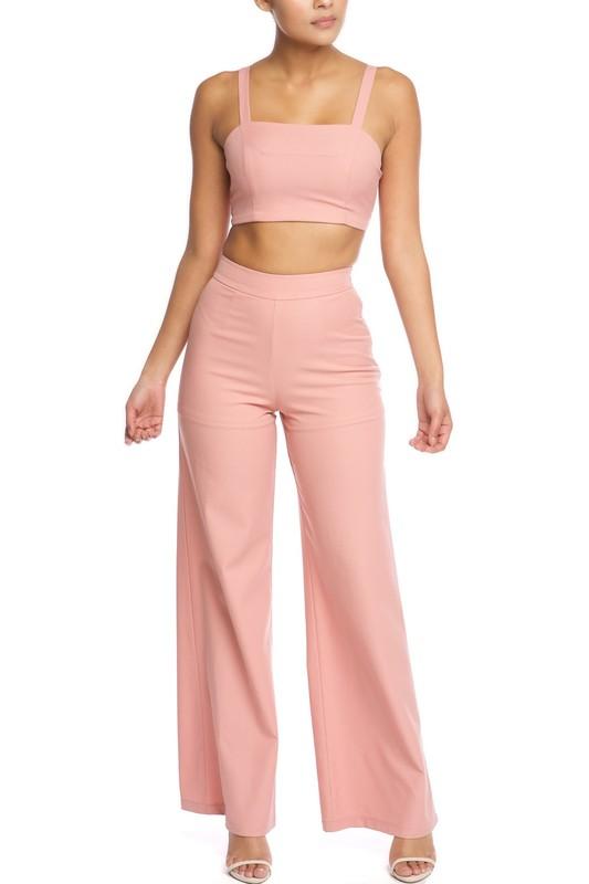 2-PC Crepe Pant Set