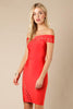 Bandage Off Shoulder Dress