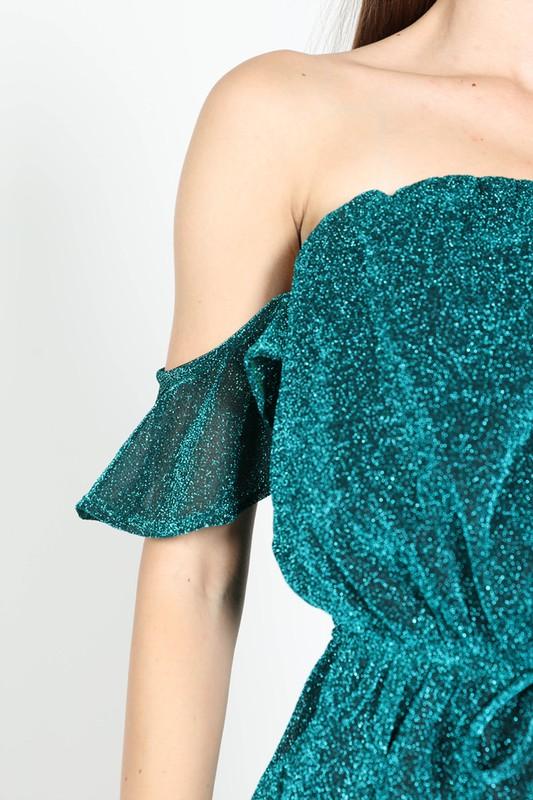 Metallic Shimmer Romper