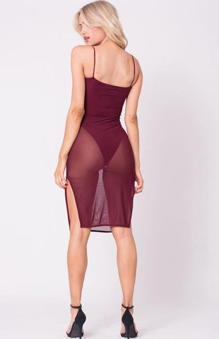 Mesh Bodysuit Dress