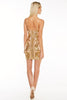 Gold Sequin Glam Dress