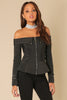 Bandage Off-Shoulder Jacket