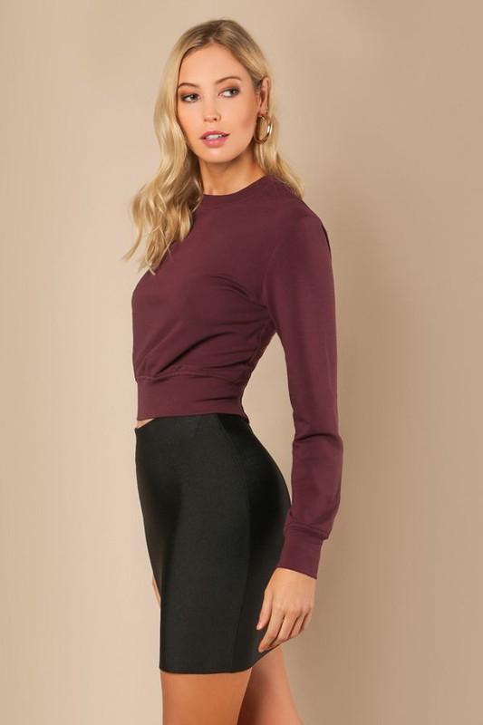 Lace-up Sweater