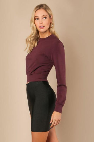Lace-up Sweater