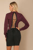 Lace-up Sweater