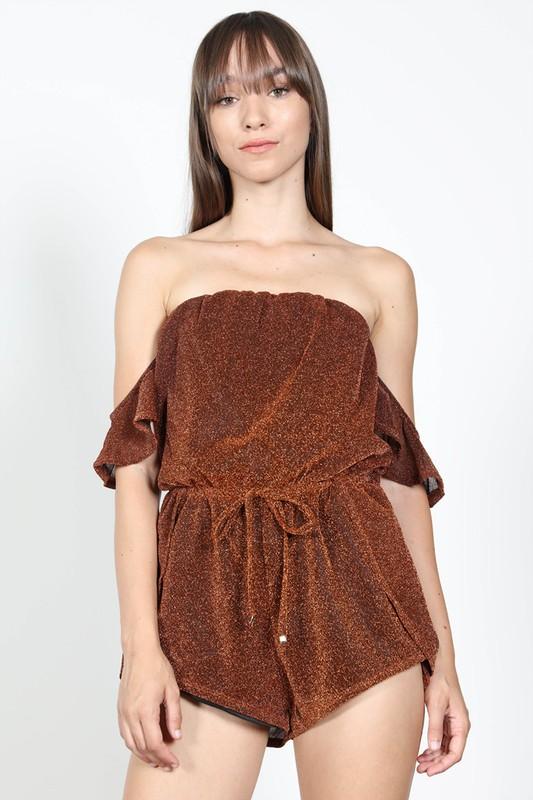 Metallic Shimmer Romper