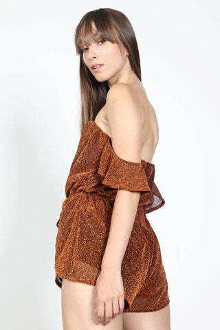 Metallic Shimmer Romper